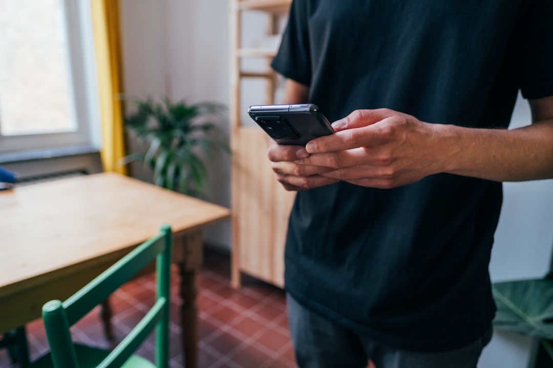person adjusting phone notification settings