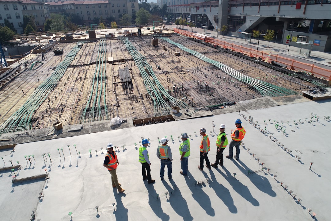 diverse workers different jobs construction logistics