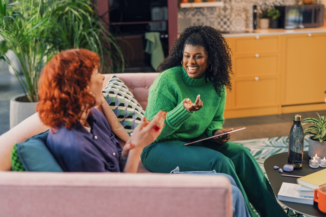 relaxed conversation counseling office