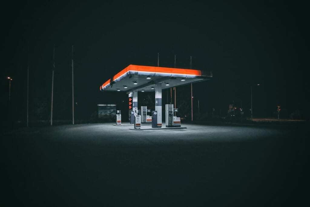 gas station night shift worker