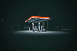 gas station night shift worker