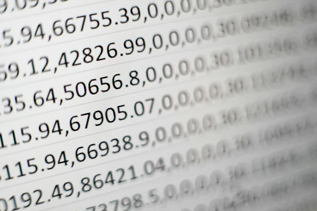 spreadsheet financial planning numbers screen